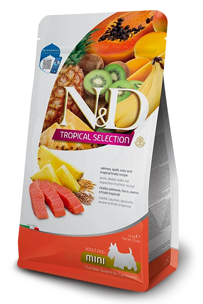 FARMINA TROPICAL SELECTION - ADULT DOG - SALMON, SPELT, OATS & TROPICAL FRUITS