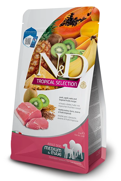 FARMINA TROPICAL SELECTION - ADULT DOG - PORK, SPELT, OATS & TROPICAL FRUITS 3 FARMINA TROPICAL SELECTION - ADULT DOG - PORK, SPELT, OATS & TROPICAL FRUITS