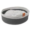 D&D - TAILOR CAT BASKET GREY/WHITE -Pet Emporium 4047059463048 prd webl