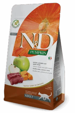FARMINA PUMPKIN - ADULT CAT - VENISON, & APPLE