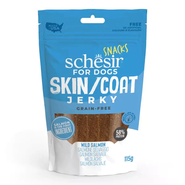 SCHESIR SNACKS - SKIN & COAT JERKY - WILD SALMON 4 SCHESIR SNACKS - SKIN & COAT JERKY - WILD SALMON - Image 2
