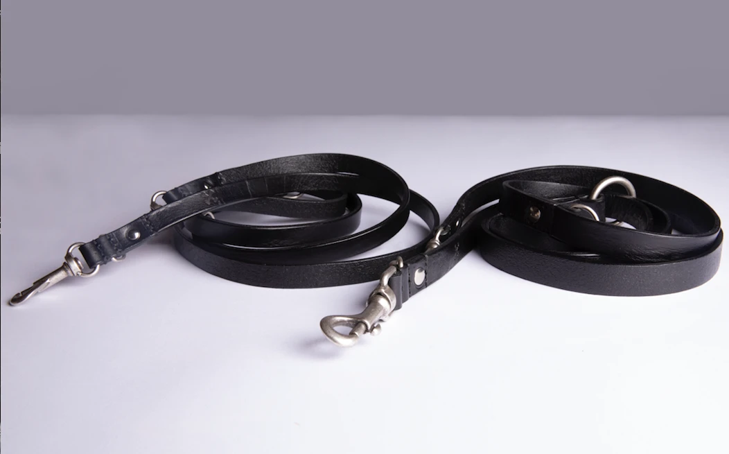 THE DENIM DOG - BARTACK LONG LEASH BLACK 6 THE DENIM DOG - BARTACK LONG LEASH BLACK - Image 4