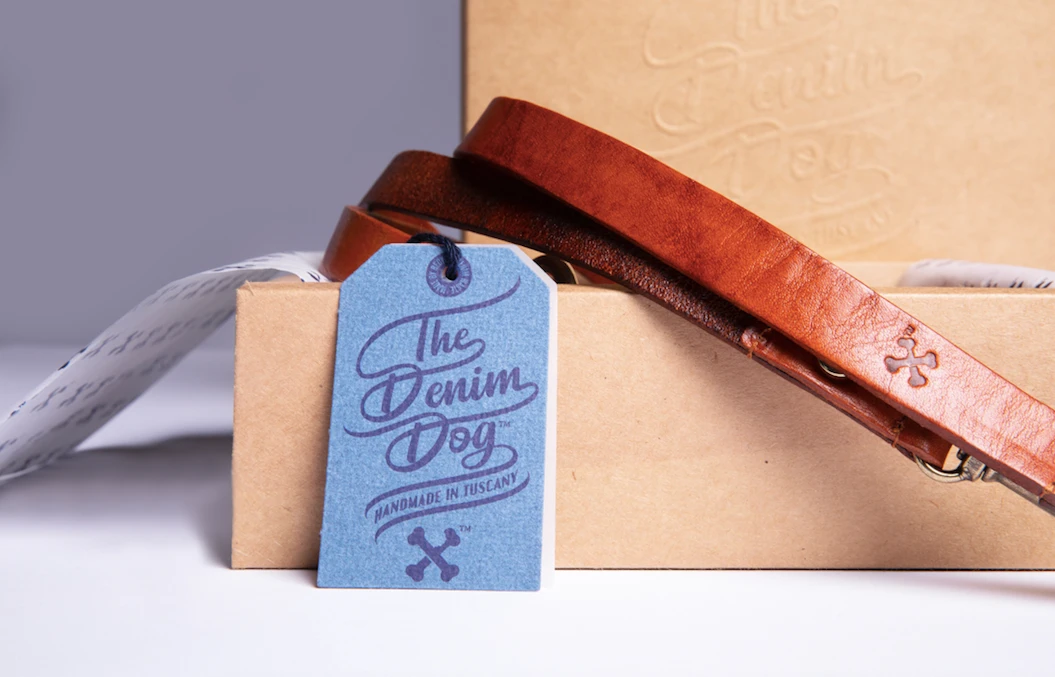 THE DENIM DOG - BARTACK LONG LEASH COGNAC 7 THE DENIM DOG - BARTACK LONG LEASH COGNAC - Image 5