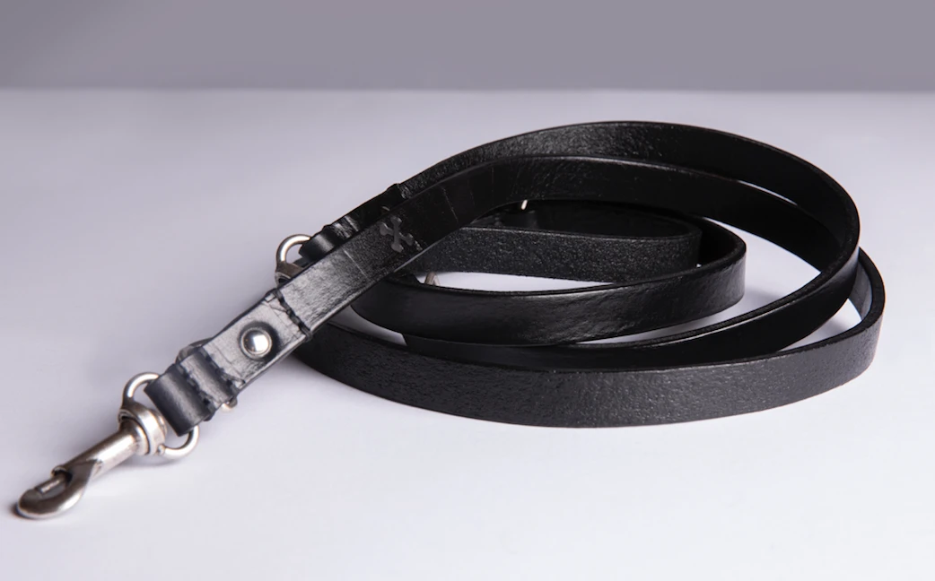 THE DENIM DOG - BARTACK LONG LEASH BLACK 3 THE DENIM DOG - BARTACK LONG LEASH BLACK
