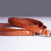 THE DENIM DOG - BARTACK LONG LEASH COGNAC