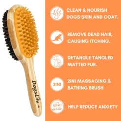 DOGSLIFE - BAMBOO DOG BRUSH -Pet Emporium BRUSH5