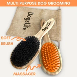 DOGSLIFE - BAMBOO DOG BRUSH -Pet Emporium BRUSH6
