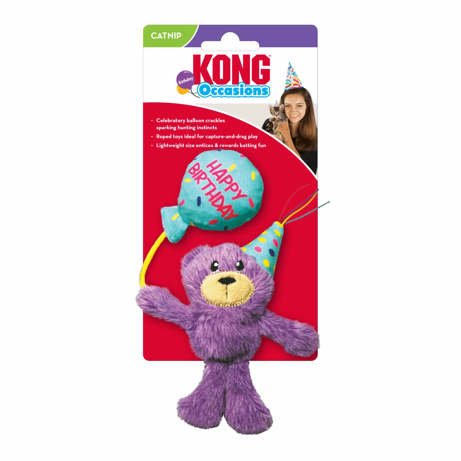 KONG - CAT OCCASIONS BIRTHDAY TEDDY 4 KONG - CAT OCCASIONS BIRTHDAY TEDDY - Image 2