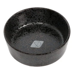 JASPER DOG/CAT FOOD AND DRINK BOWL - BLACK DOTS