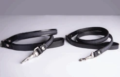 THE DENIM DOG - YARN SHORT LEASH BLACK