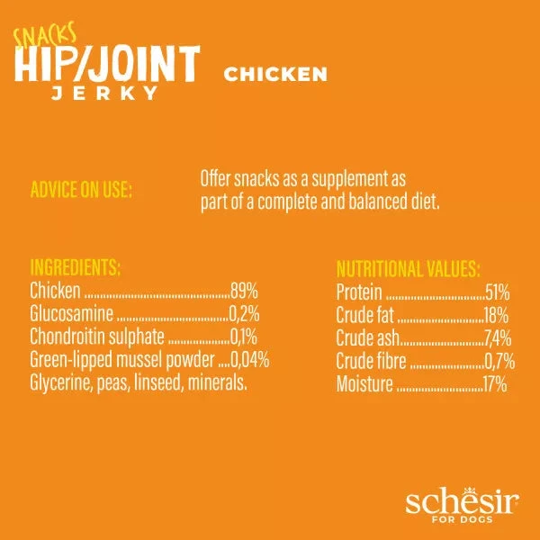 SCHESIR SNACKS - HIP & JOINT JERKY - CHICKEN 6 SCHESIR SNACKS - HIP & JOINT JERKY - CHICKEN - Image 4