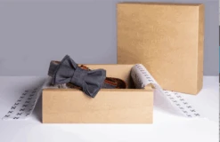 THE DENIM DOG - RIVET COLLAR COGNAC -Pet Emporium collar