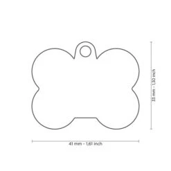 MY FAMILY - HUSHTAG PLUS - ALUMINUM BONE WITH RUBBER - DIFFERENT COLOURS 13 MY FAMILY - HUSHTAG PLUS - ALUMINUM BONE WITH RUBBER - DIFFERENT COLOURS -Pet Emporium hushtag plus qr code black aluminum bone id tag with red rubber2