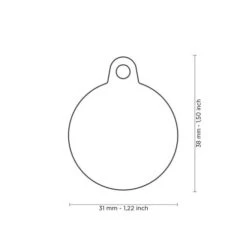 MY FAMILY - HUSHTAG PLUS - ALUMINUM CIRCLE WITH RED RUBBER 7 MY FAMILY - HUSHTAG PLUS - ALUMINUM CIRCLE WITH RED RUBBER -Pet Emporium hushtag plus qr code black aluminum circle id tag with red rubber2