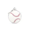 MY FAMILY - MEDIUM CIRCLE "BASEBALL" 2 MY FAMILY - MEDIUM CIRCLE "BASEBALL" -Pet Emporium id tag medium circle baseball1