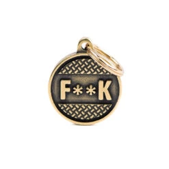 MY FAMILY - MEDIUM CIRCLE "F**K" BRASS