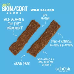 SCHESIR SNACKS - SKIN & COAT JERKY - WILD SALMON 9 SCHESIR SNACKS - SKIN & COAT JERKY - WILD SALMON -Pet Emporium mZvimQiKgJrL2yH5Qi9v