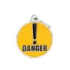 MY FAMILY - DANGER 1 MY FAMILY - DANGER -Pet Emporium medaglietta cerchio grande danger