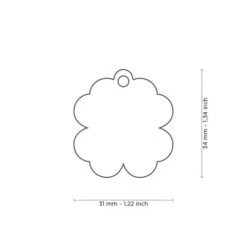 MY FAMILY - FOUR LEAF CLOVER -Pet Emporium medaglietta quadrifoglio grande1