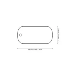 MY FAMILY - HUSHTAG COLLECTION - ALLUMINIUM MILITARY WITH BLACK RUBBER -Pet Emporium myfamily id tag hushtag collection aluminium pink big military with pink rubber2