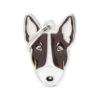 MY FAMILY - BRINDLE AND WHITE BULL TERRIER -Pet Emporium new white and brown bull terrier dog tag